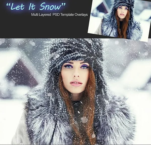 Portrait Pizzaz Let it Snow Overlays Portrait Pizzaz Let it Snow Overlays