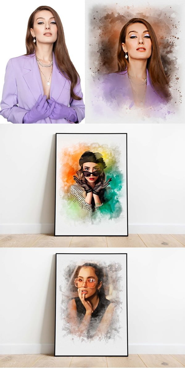 Realistic Painting Photo Effect Realistic Painting Photo Effect