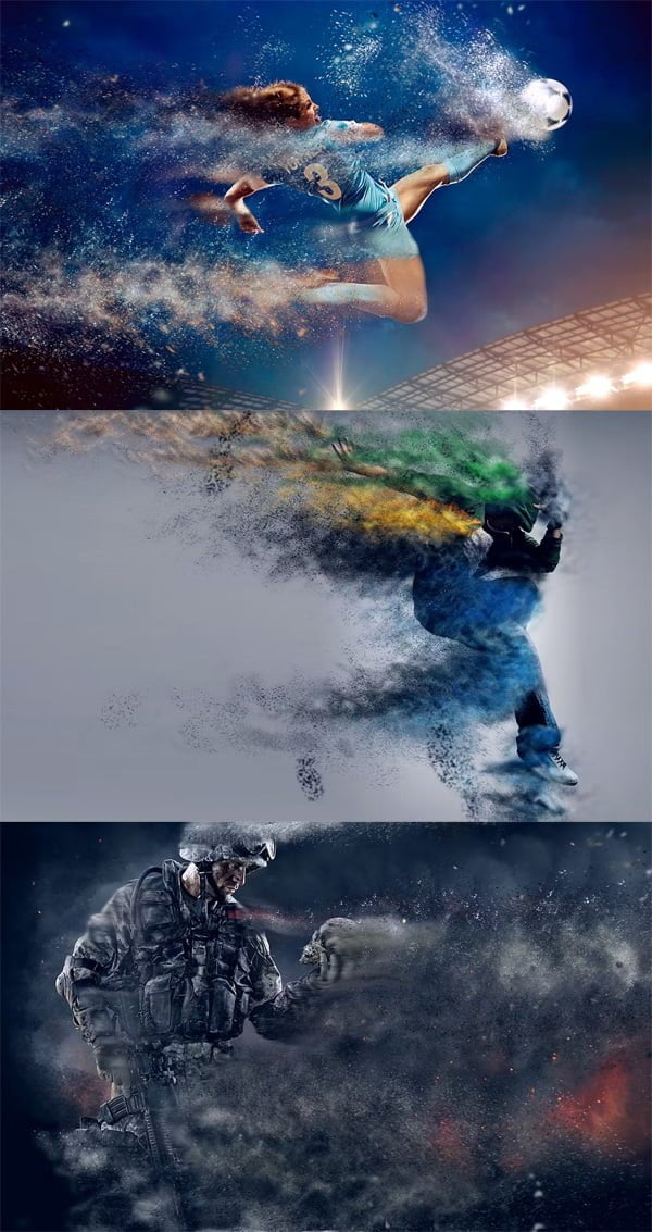 Scatter Particles Photoshop Action