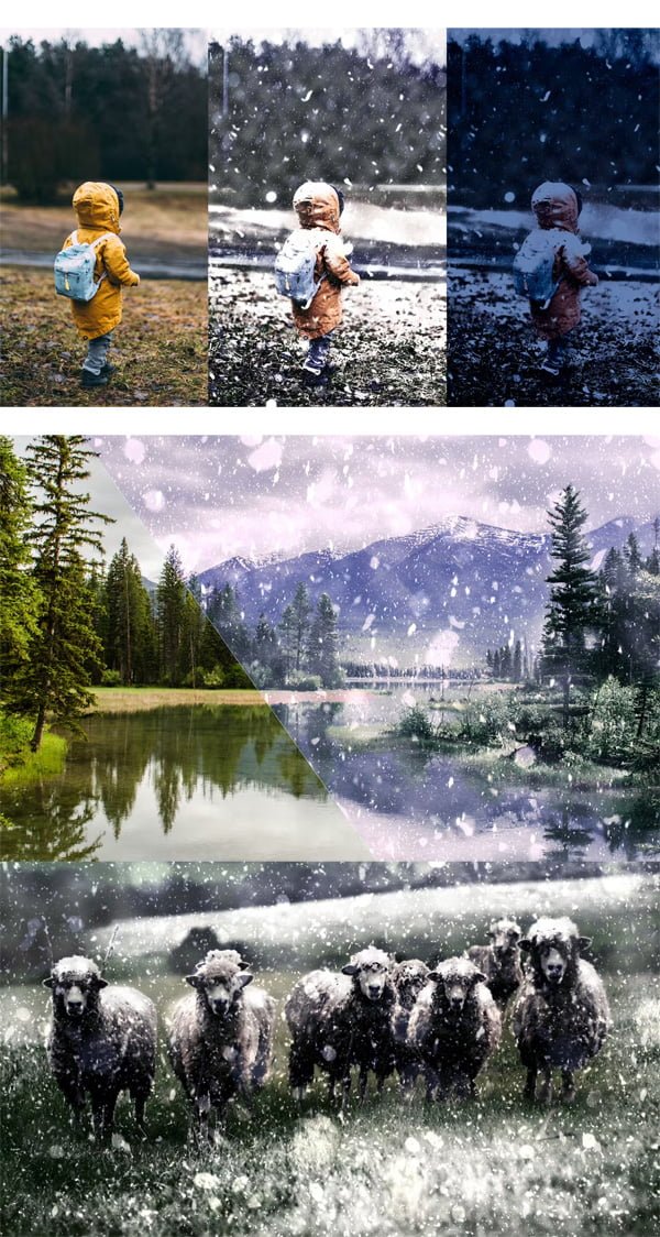 SnowDay Photoshop Action