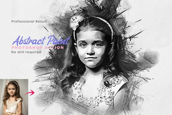Charcoal Drawing Photoshop Action