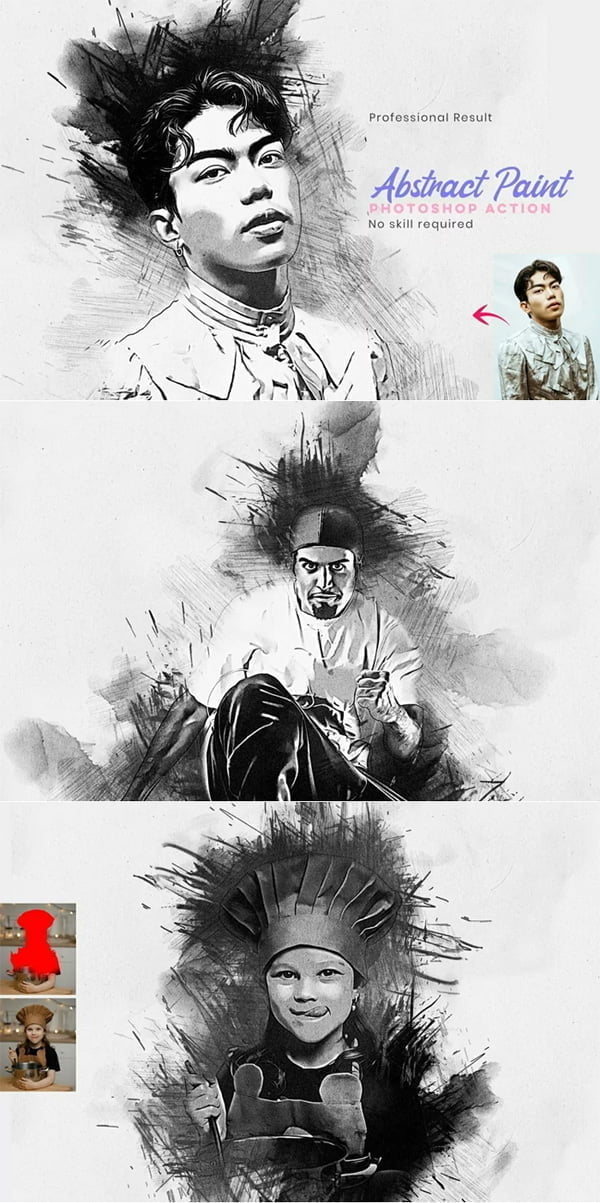 Charcoal Drawing Photoshop Action