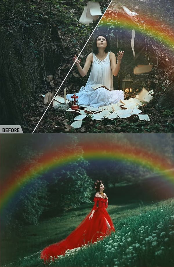 50 Rainbow Leak Photo Overlays (1) 50 Rainbow Leak Photo Overlays (1)