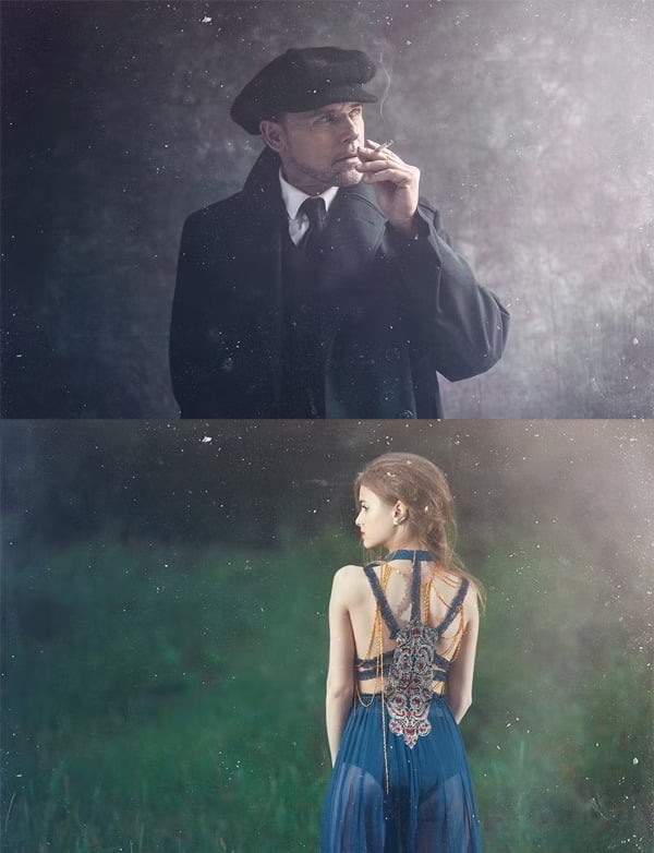 50 Vintage Light Leaks Photo Overlays