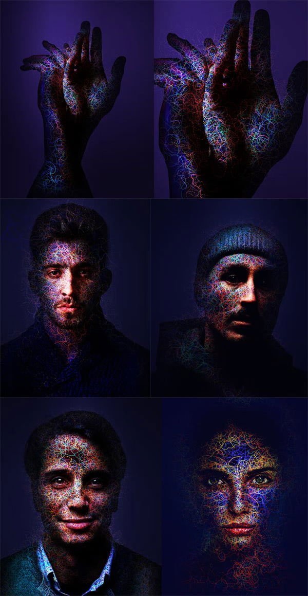 Abstract Line Photoshop Action Abstract Line Action