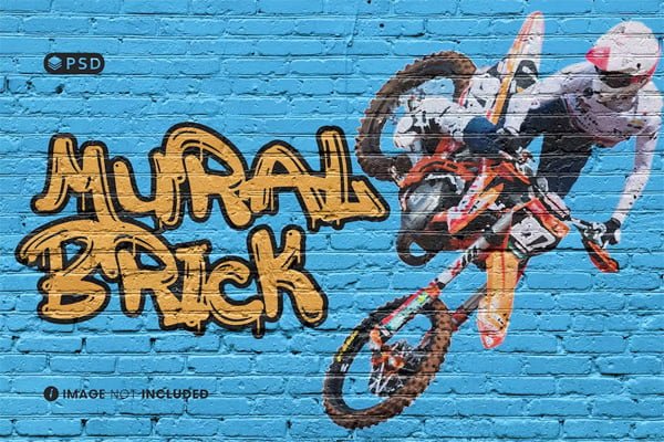 Mural Brick Photo Effect Mural Brick Photo Effect