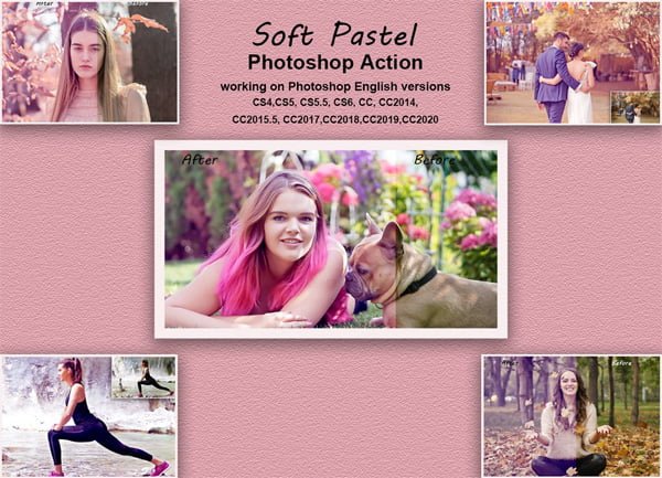 Soft Pastel Photoshop Action Soft Pastel Photoshop Action