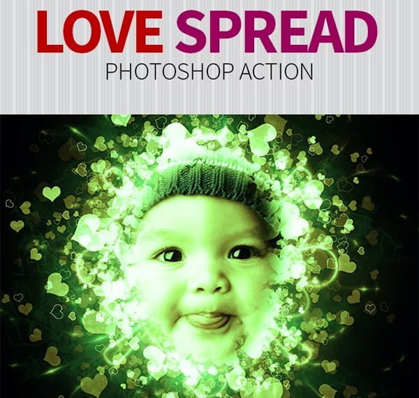 Spread Love Photoshop Action