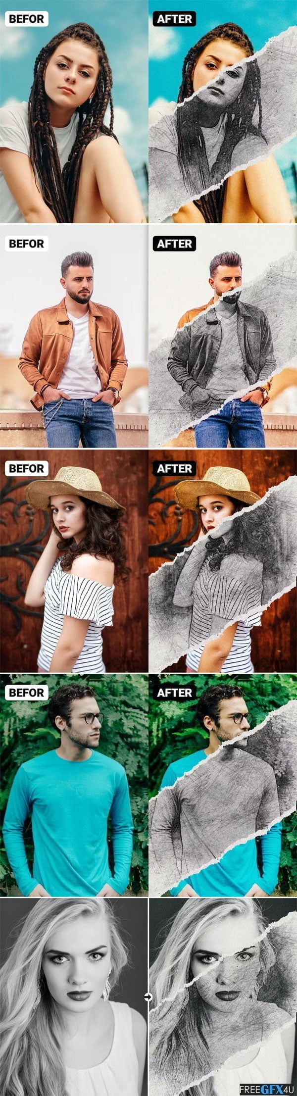 Torn Paper Photoshop Effect