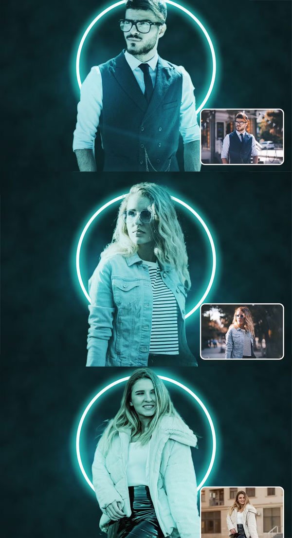 Neon Light Effect Action