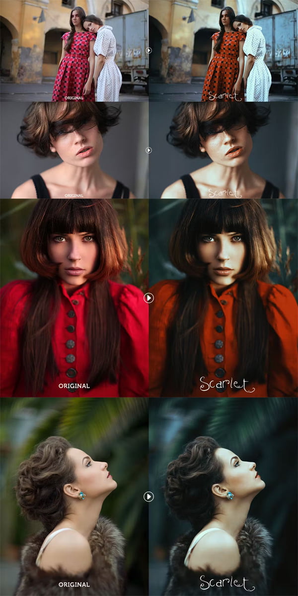 Scarlet Fantasy Photoshop Action Scarlet Fantasy Photoshop Action