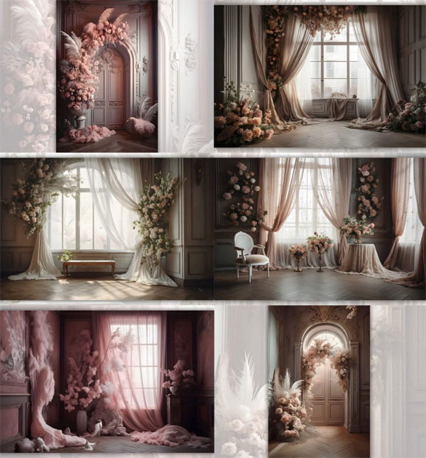 Dreamy Wedding Photo Backdrop