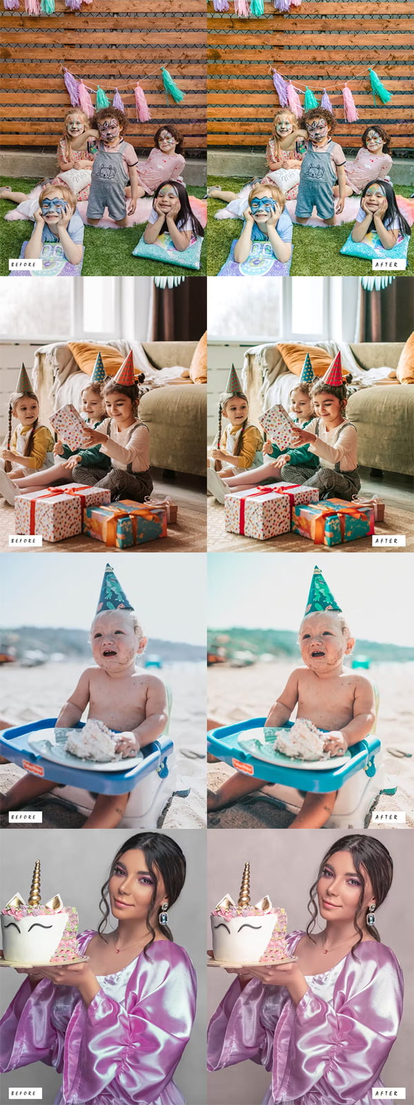 15 Birthday Party Lightroom Presets 15 Birthday Party Lightroom Presets