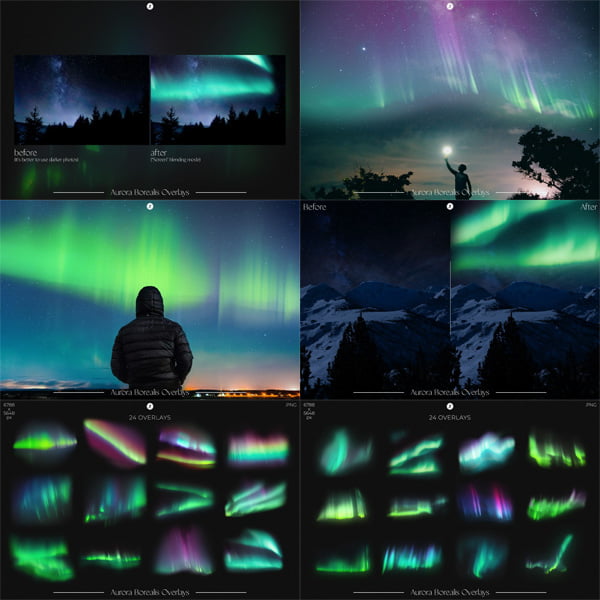 Aurora Borealis Overlays Aurora Borealis Overlays