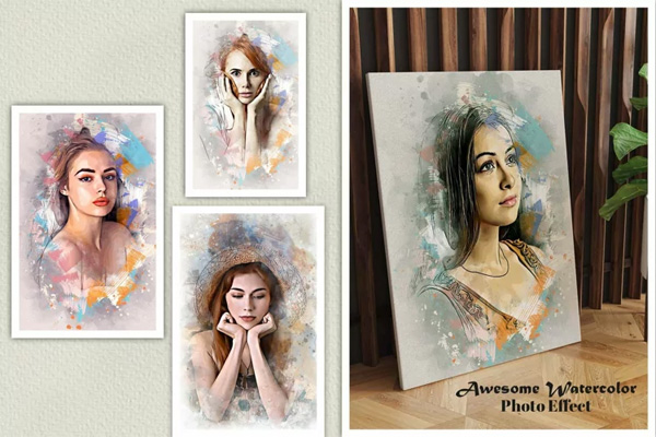 Awesome Watercolor Photo Effect Awesome Watercolor Photo Effect