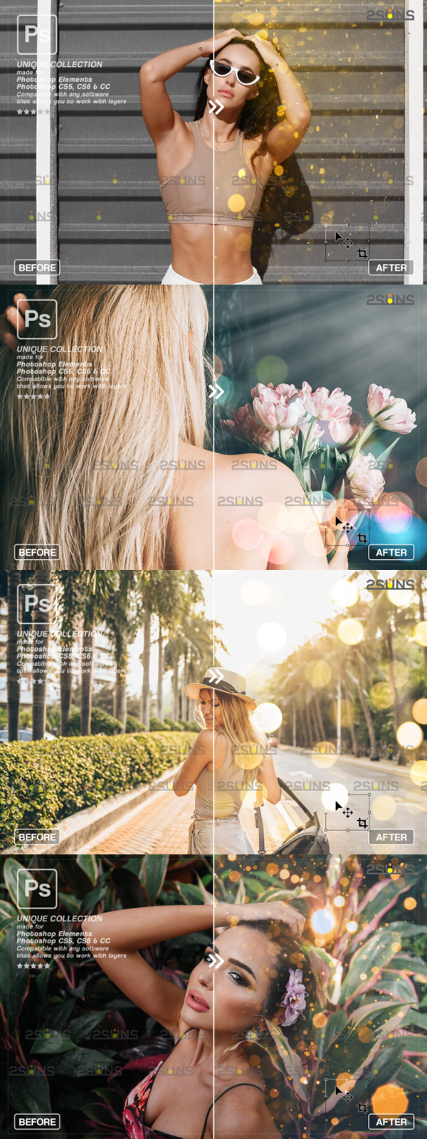 Gold Light & Bokeh Overlay