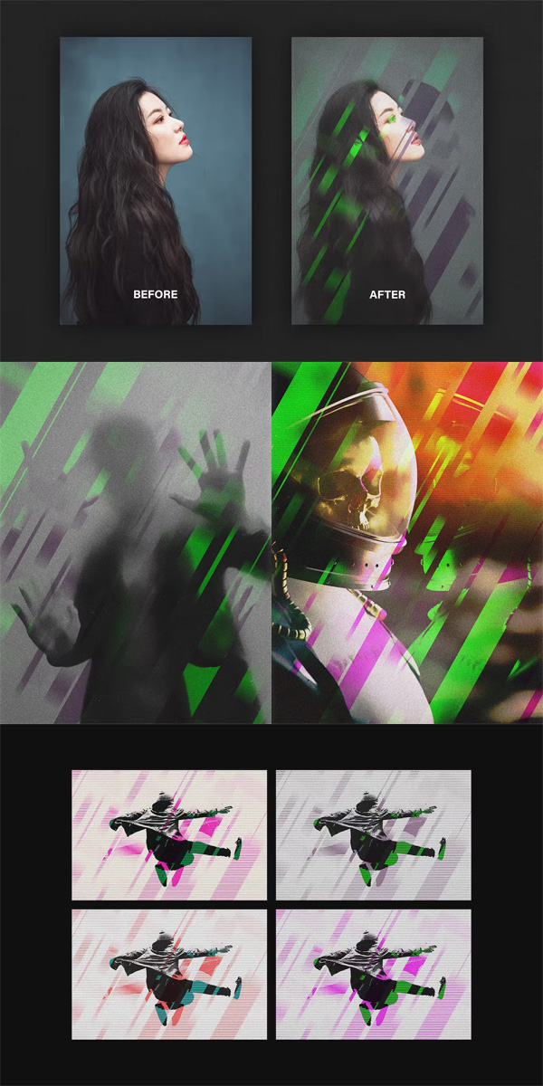 Interstellar Glitch Poster Photo Effect Interstellar Glitch Poster Photo Effect