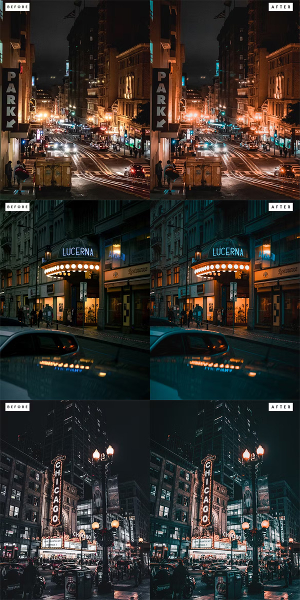 Night Street Lightroom Presets Night Street Lightroom Presets