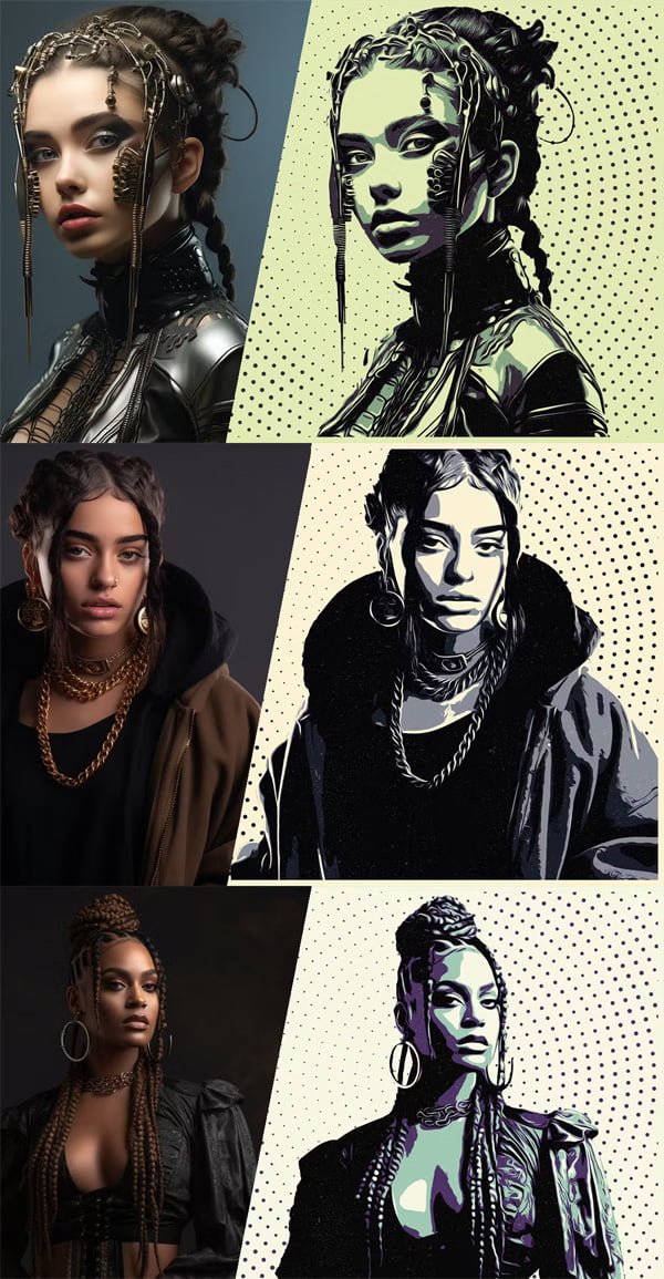 Pop Art Photoshop PSD Template Pop Art Photoshop PSD Template