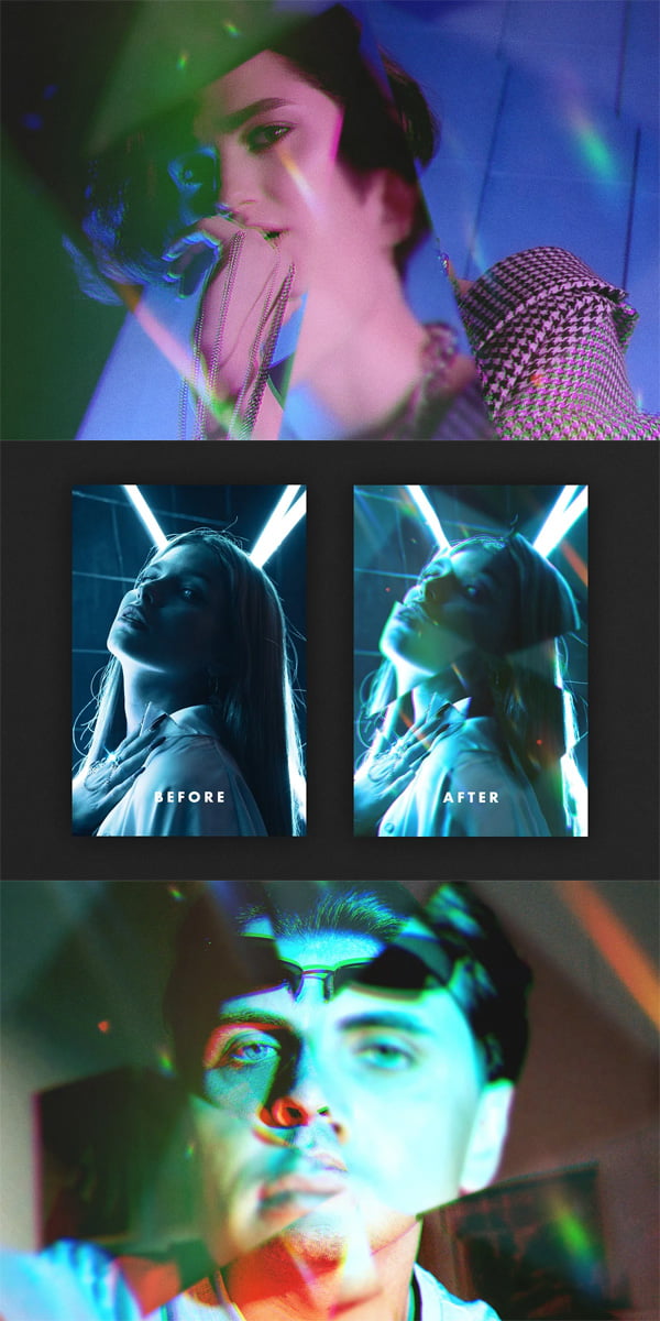 Prismatic Poster Photo Effect