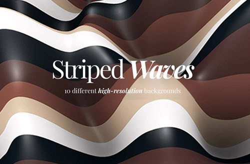 10 Colorful 3D Striped Wave Backgrounds Pack 10 Colorful 3D Striped Wave Backgrounds Pack