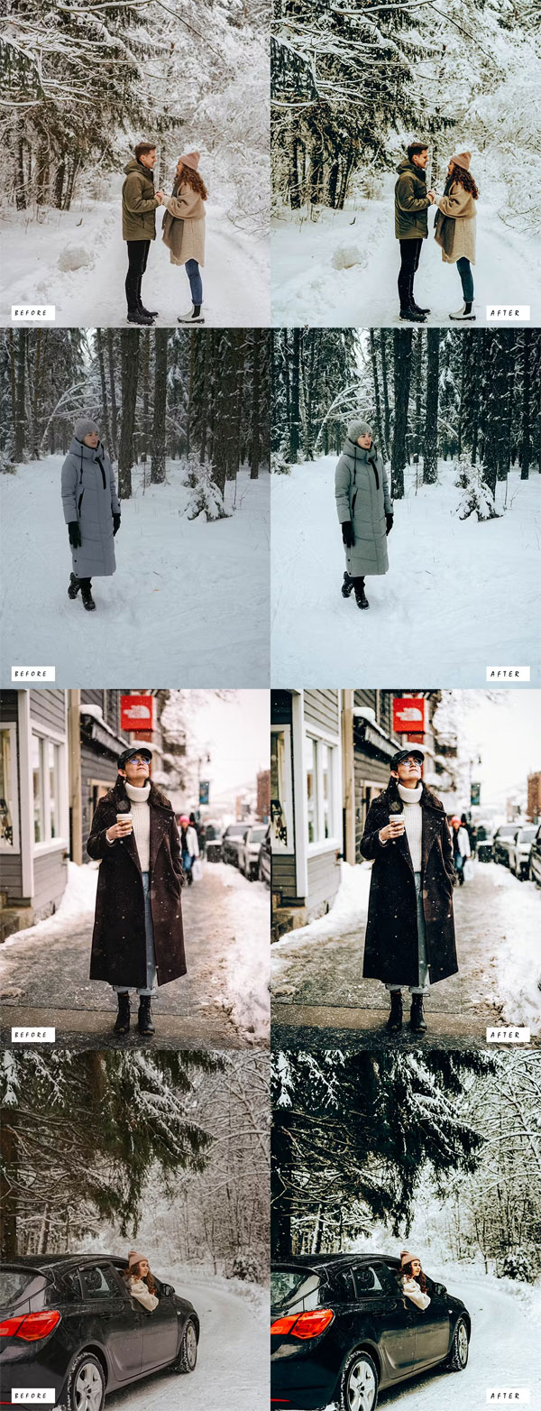12 Cinematic Lightroom Presets for Winter