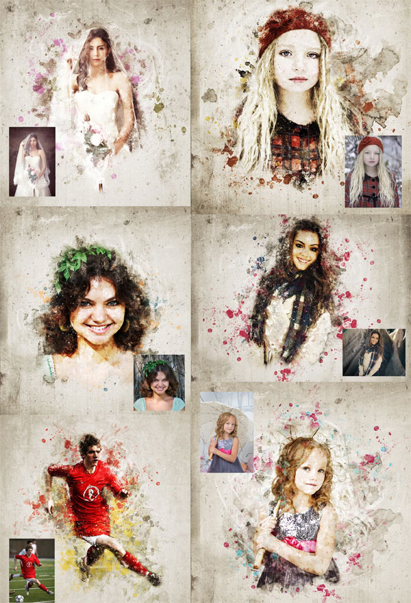 Mixed Art Photoshop Action Mixed Art Photoshop Action