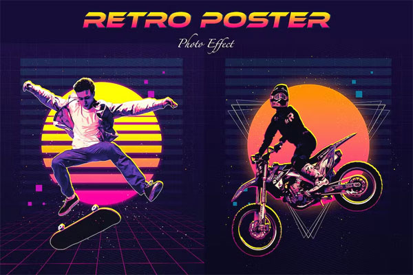 Retro Poster Photo Effect