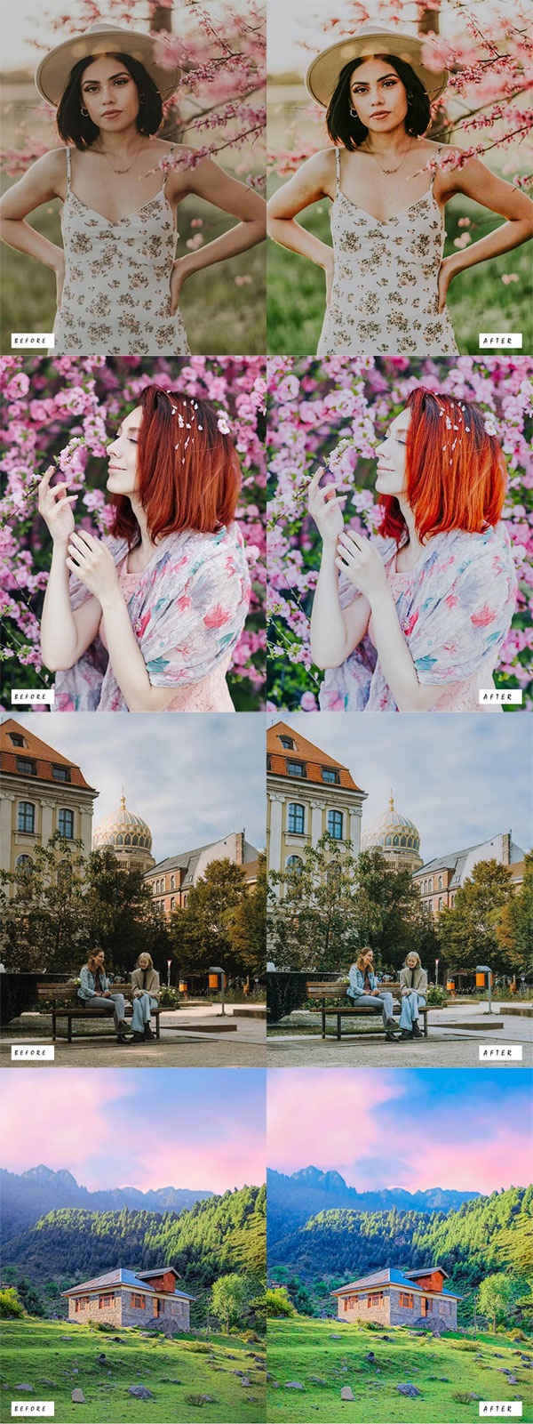 15 Lightroom Presets with Spring Tones