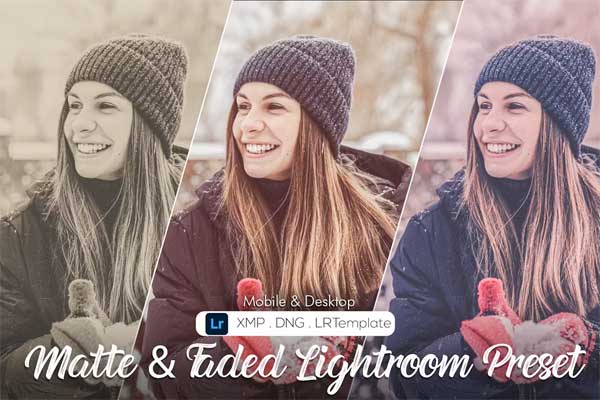 20 Matte and Faded Lightroom Presets