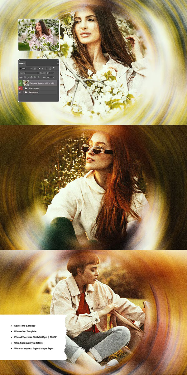 Circle Focus Photo Effect