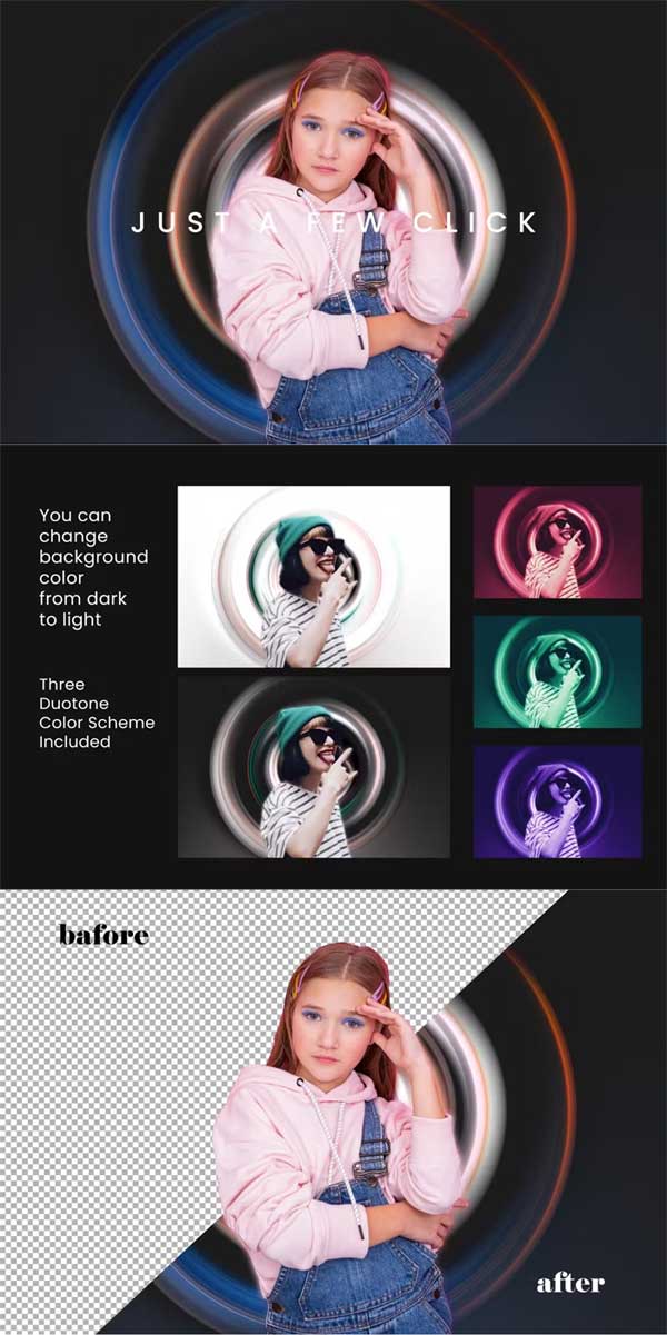 Circular Dimensions Photo Effect Circular Dimensions Photo Effect