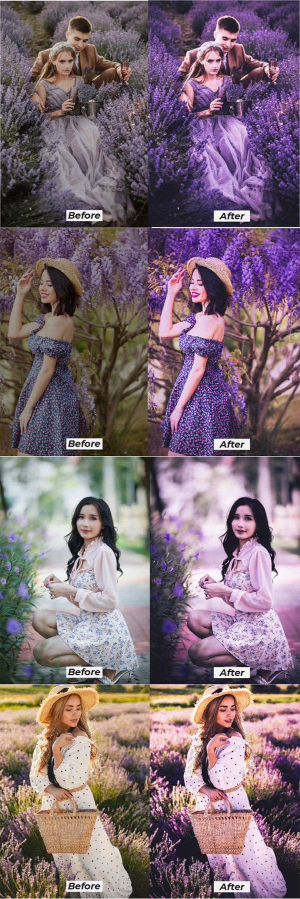 Moody Lavender Lightroom Presets Moody Lavender Lightroom Presets