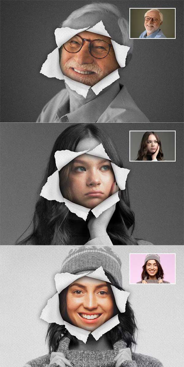 Ripped Torn Paper Effect Ripped Torn Paper Effect