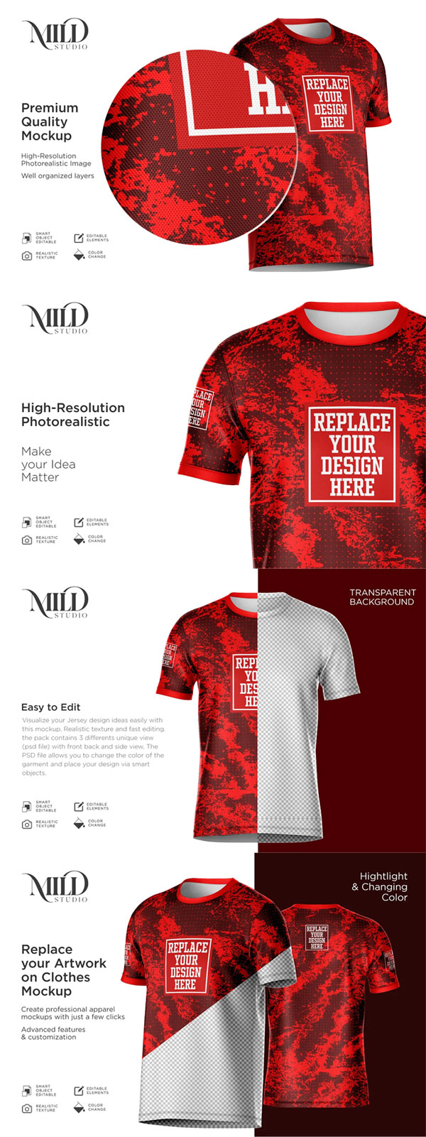 Short Sleeve Jersey Set Mockup