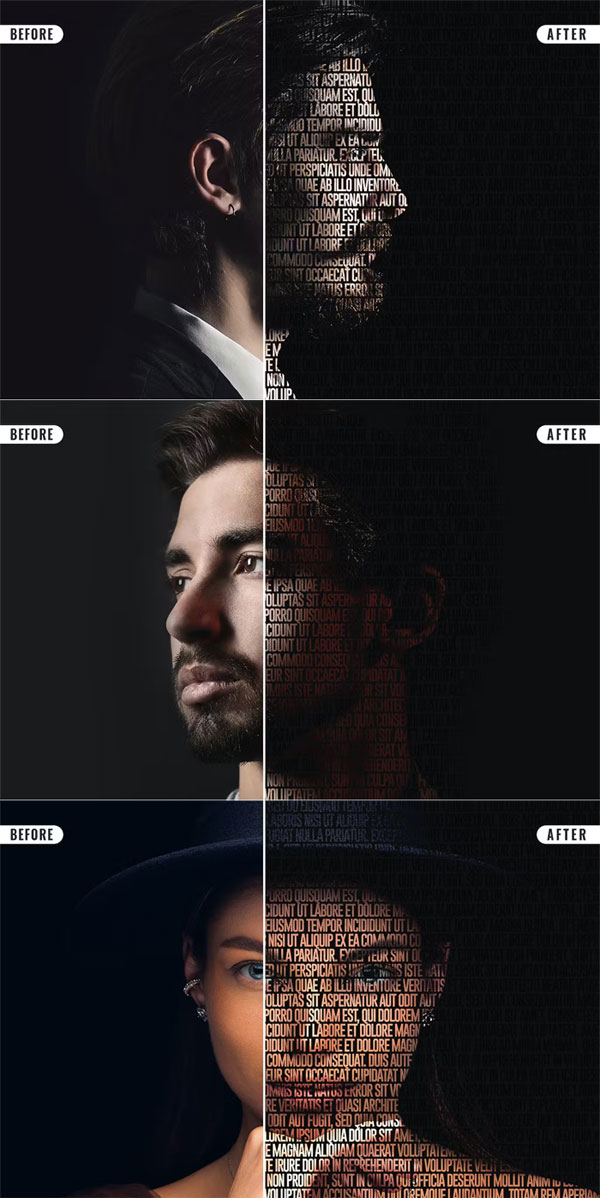 Text Cutout Photo Effect Text Cutout Photo Effect