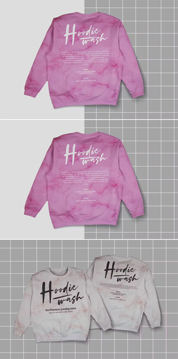Tiedye Sweatshirt Mockup