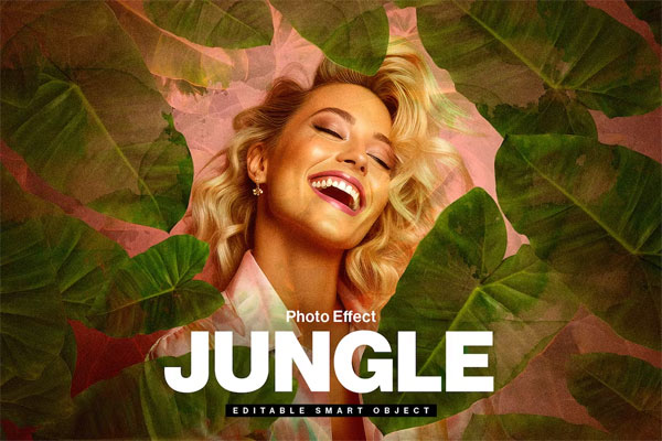 Tropical Jungle Photo Collage And Image Effect Tropical Jungle Photo Collage And Image Effect