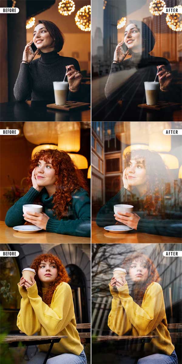 Window Reflection Photo Effect