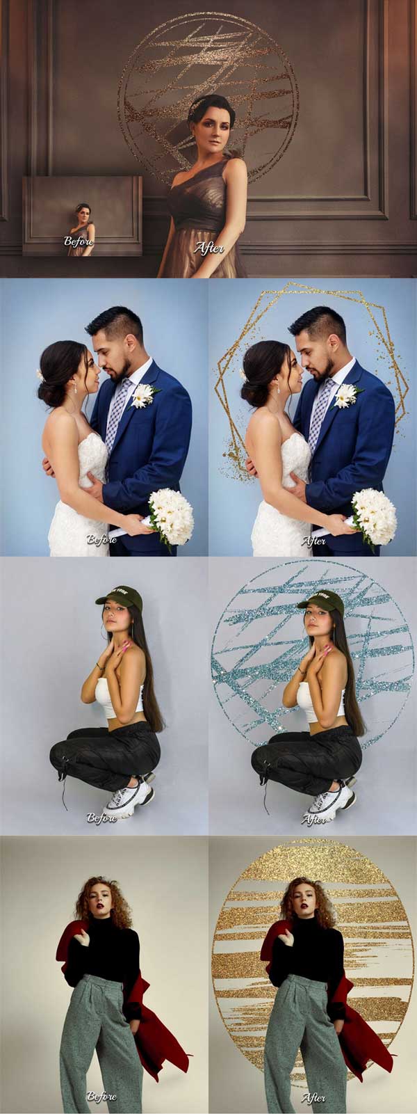 135 Floral Ring Photoshop Overlays