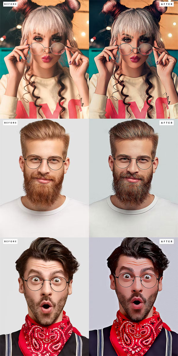 3 Oil Painting Photoshop Action