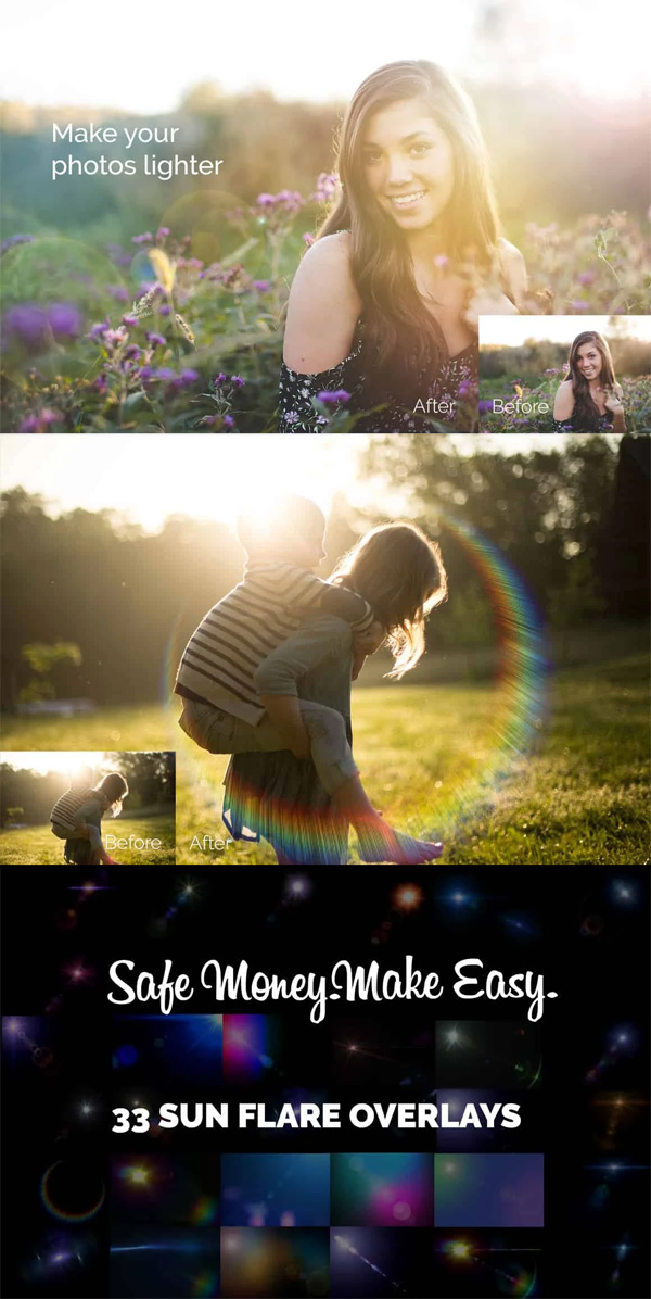33 Sun Lens Flare Photo Overlays 33 Sun Lens Flare Photo Overlays