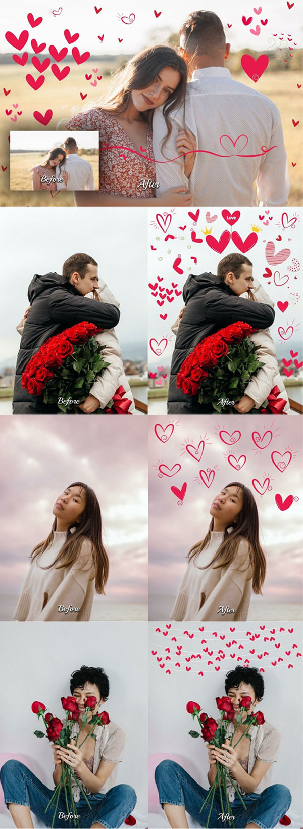 57 Red Heart Photoshop Overlays 57 Red Heart Photoshop Overlays