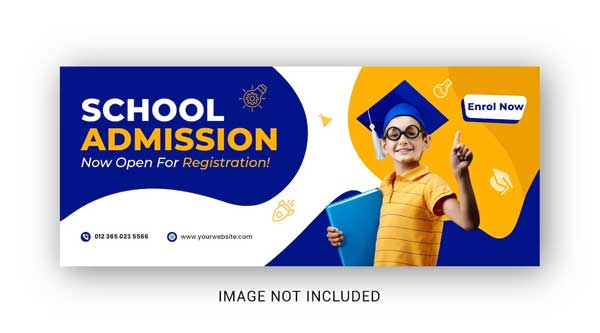 Back to School Design Templates PSD Web Banners