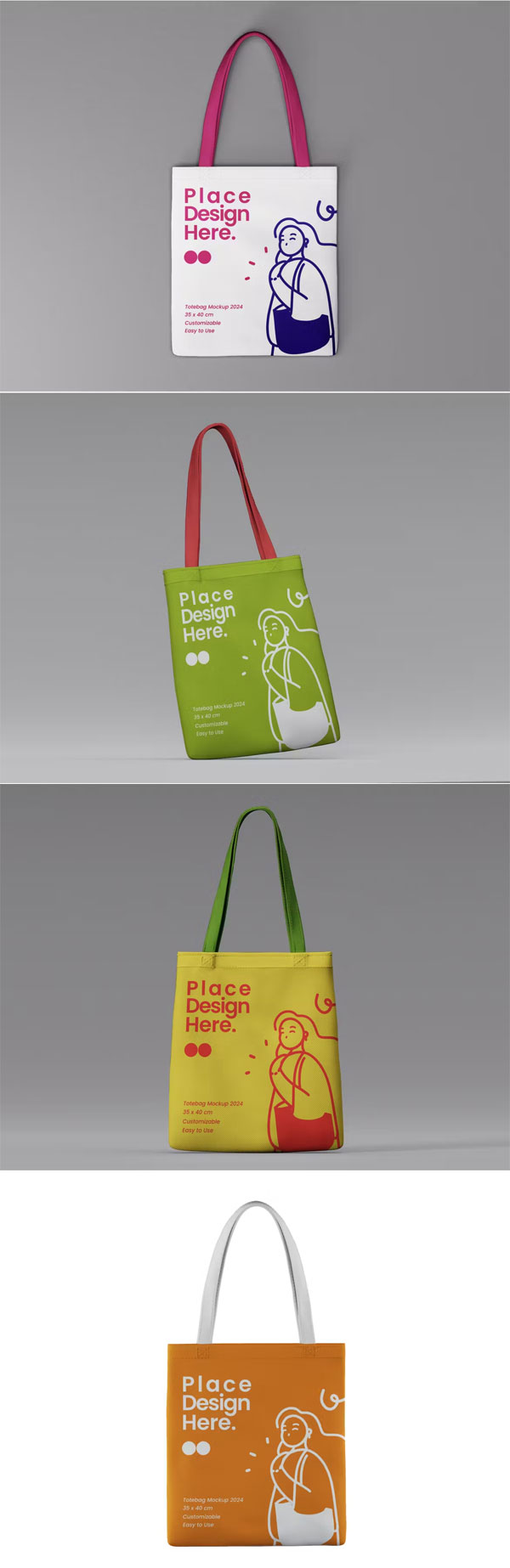 Canvas Bag Mockup Set