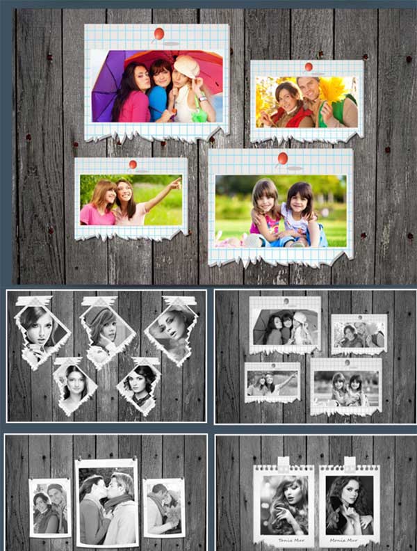 Elegant Torn Paper Photo Frame Elegant Torn Paper Photo Frame
