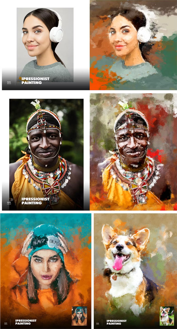 Impressionist Painting Photoshop Action Impressionist Painting Photoshop Action