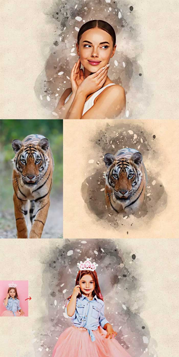 Masterstroke Portrait Painter Action