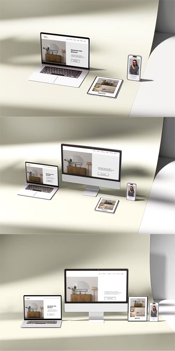 Multi Device Mockup Scene Creator