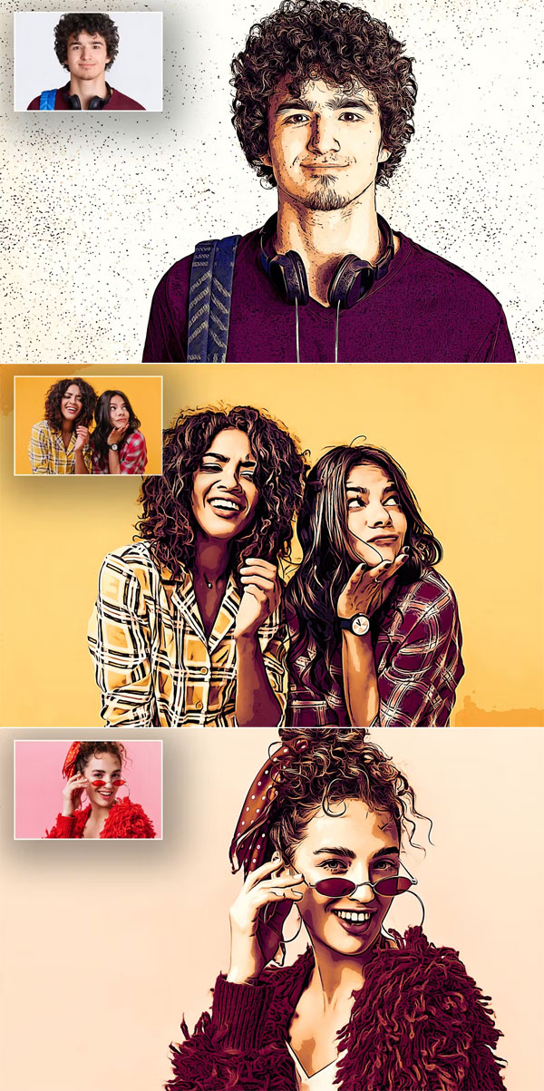 Posterize Photo Effect Photoshop Action Posterize Photo Effect Photoshop Action